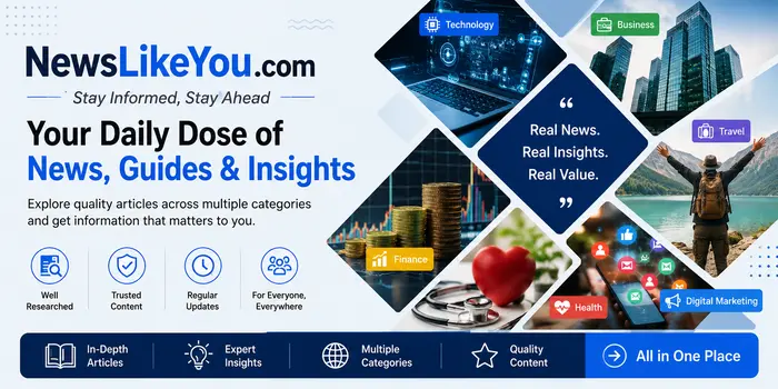 Explore NewsLikeYou Com for trusted articles, practical guides, and expert insights across technology, business, finance, health, travel, and digital marketing.
