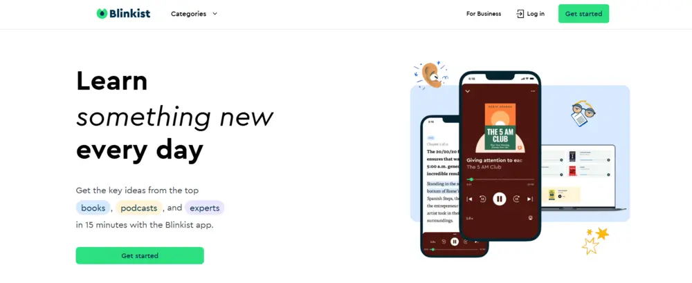 Blinkist app overview showing book summaries, Atomic Habits, and self-improvement categories

Blinkist App
Blinkist
Blinkist review
Blinkist app review
Blinkist book summaries
Blinkist app download
Blinkist premium
Blinkist subscription
Blinkist pricing
Blinkist books